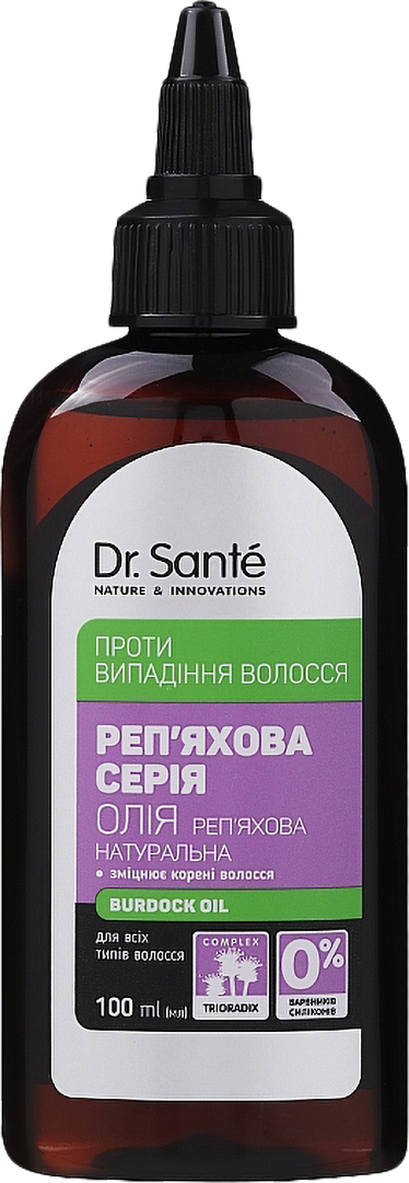 Олія для волосся Dr. Sante Реп'яхова серія олія натуральна реп'яхова 100 мл (4823015933028) - Фото 1