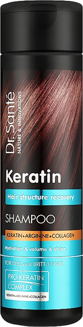 Шампунь жіночий Dr. Sante Keratin 250мл (4823015935497) - Фото 1