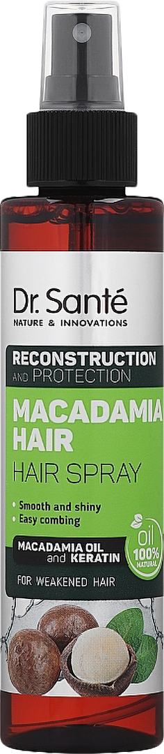 Купити Спрей для волосся Dr. Sante Macadamia Hair 150 мл (4823015932939) - Фото 1 Спрей для волосся Dr. Sante Macadamia Hair 150 мл (4823015932939) - Фото 1