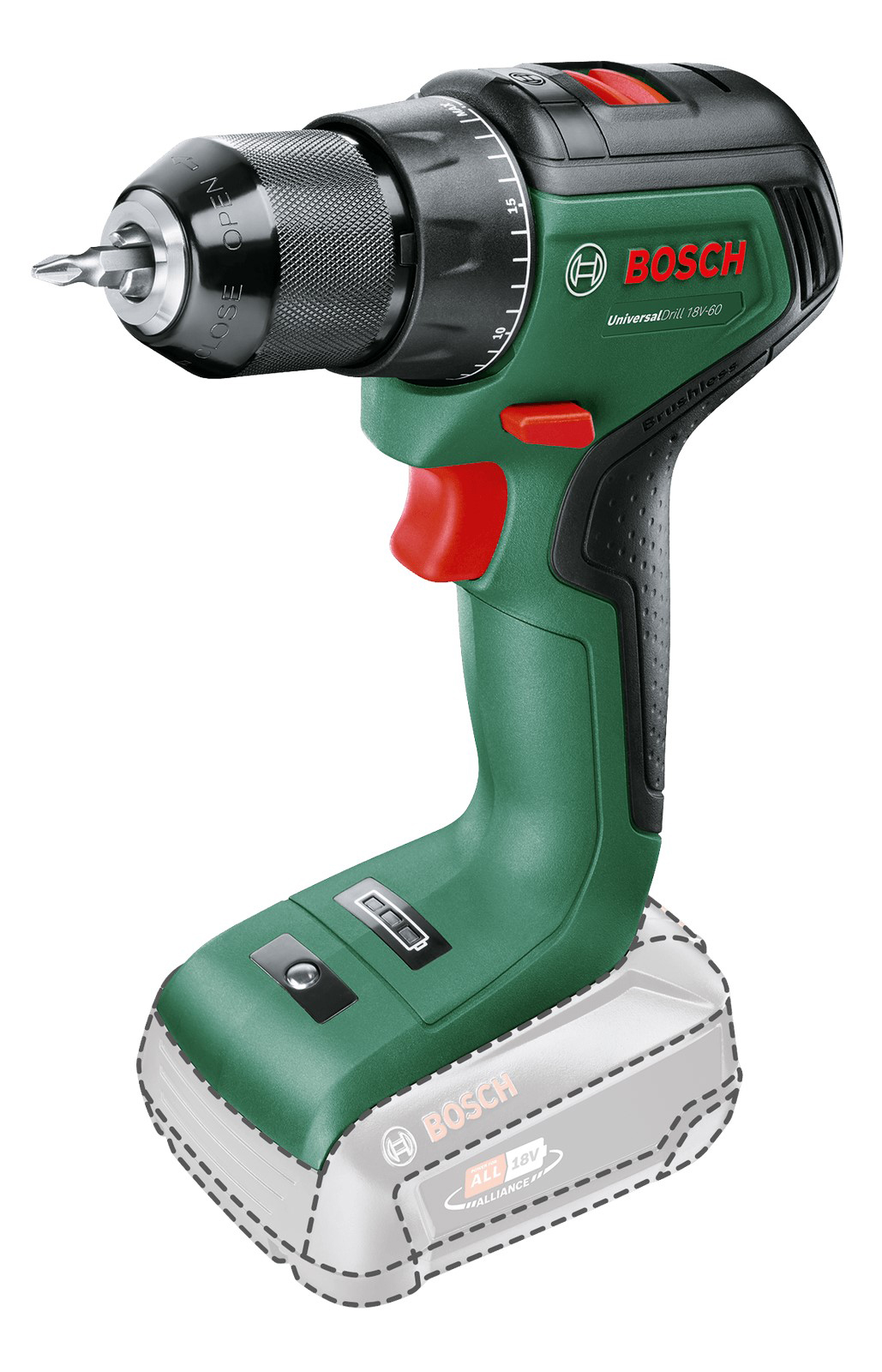 Дрель-шуруповерт Bosch UniversalDrill 18V-60 (0.603.9D7.000) - Фото 1