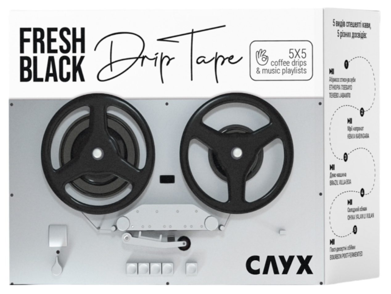 Дрип-кофе Fresh Black Drip Tape set 60 г (5шт.x12г) - Фото 1