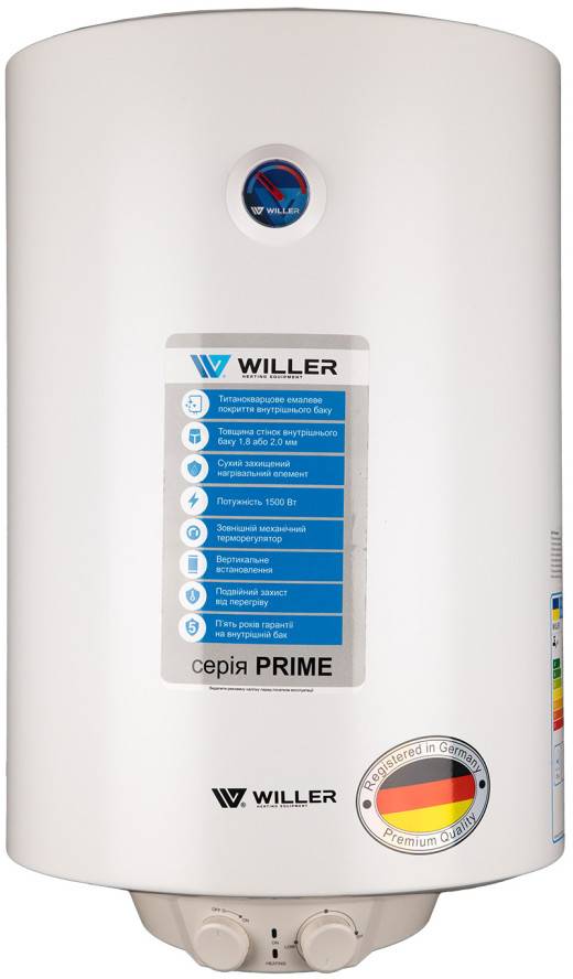 Водонагрівач Willer EV100DR Prime - Фото 1