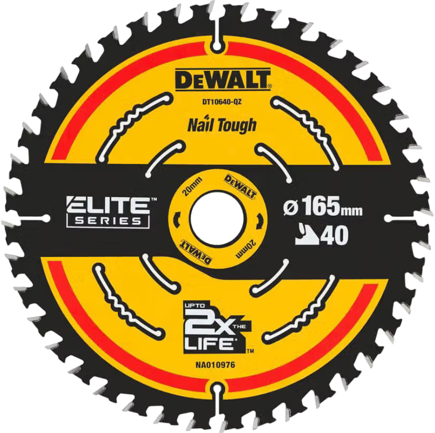 Диск пильний DeWALT EXTREME 165х20х40 см (DT10640) - Фото 1