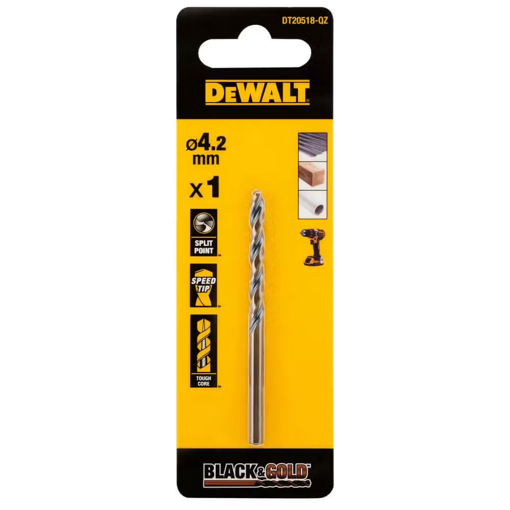 Сверло DeWALT Black&Gold HSS-G (DT20518) - Фото 1