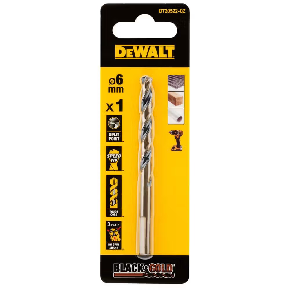 Сверло DeWALT Black&Gold HSS-G (DT20522) - Фото 1