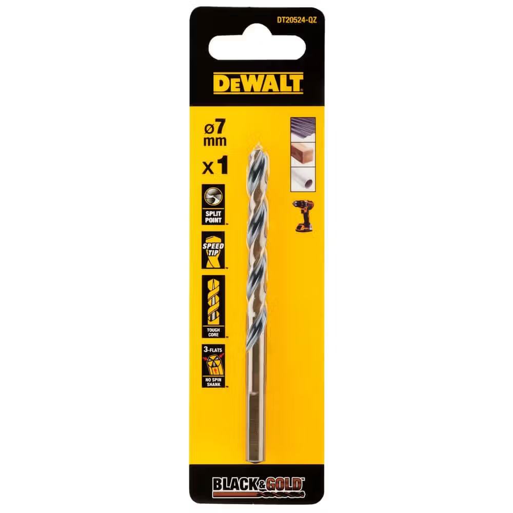 Сверло DeWALT Black&Gold HSS-G (DT20524) - Фото 1