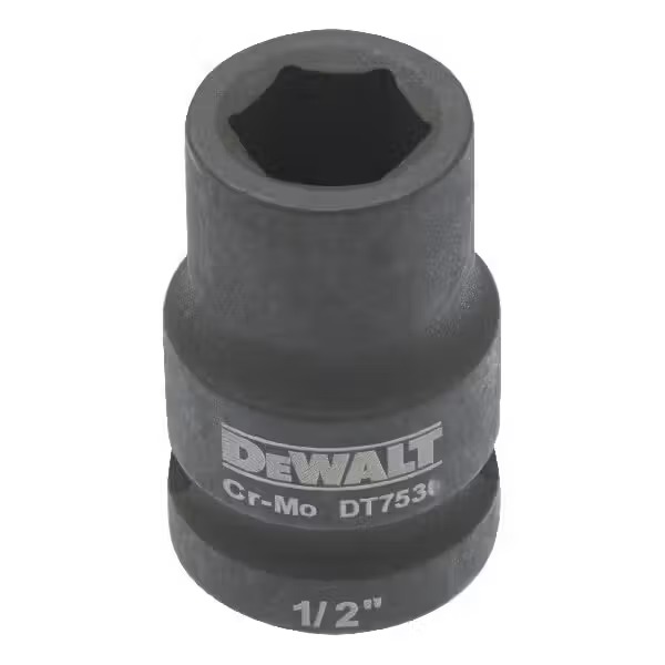 Торцевая головка DeWALT IMPACT 1/2" 13 мм (DT7531) - Фото 1