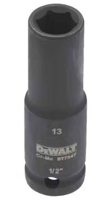 Торцевая головка DeWALT IMPACT 1/2" 13 мм (DT7547) - Фото 1