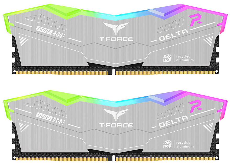 Память DDR Team DRAM DDR5 DELTA RGB ECO Line 2x16ГБ CL32 1.35V (FF2D532G6400HC32ADC01) - Фото 1
