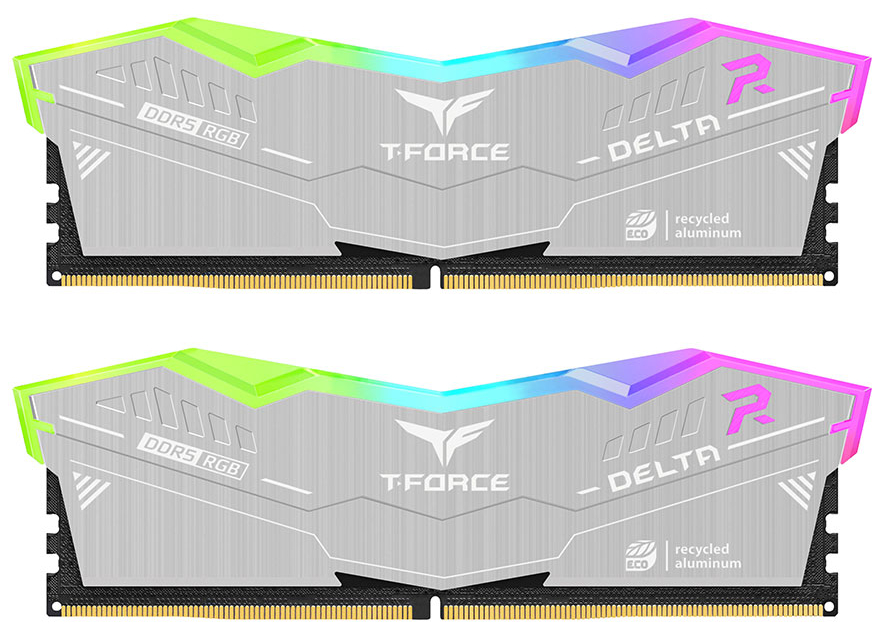 Память DDR Team DRAM DDR5 DELTA RGB ECO Line 2x16ГБ 6400 МГц CL38 1.35V (FF2D532G6400HC38JDC01) - Фото 1
