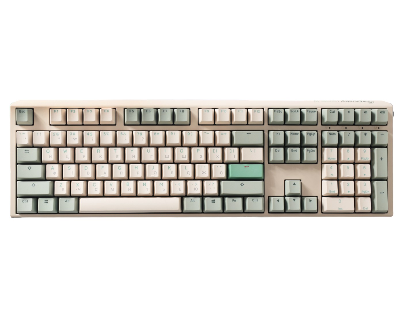 Клавиатура проводная игровая Ducky One 3 Cherry MX Red Matcha Cream UA (DKON2108-RUAPXМAEGGC1) - Фото 1