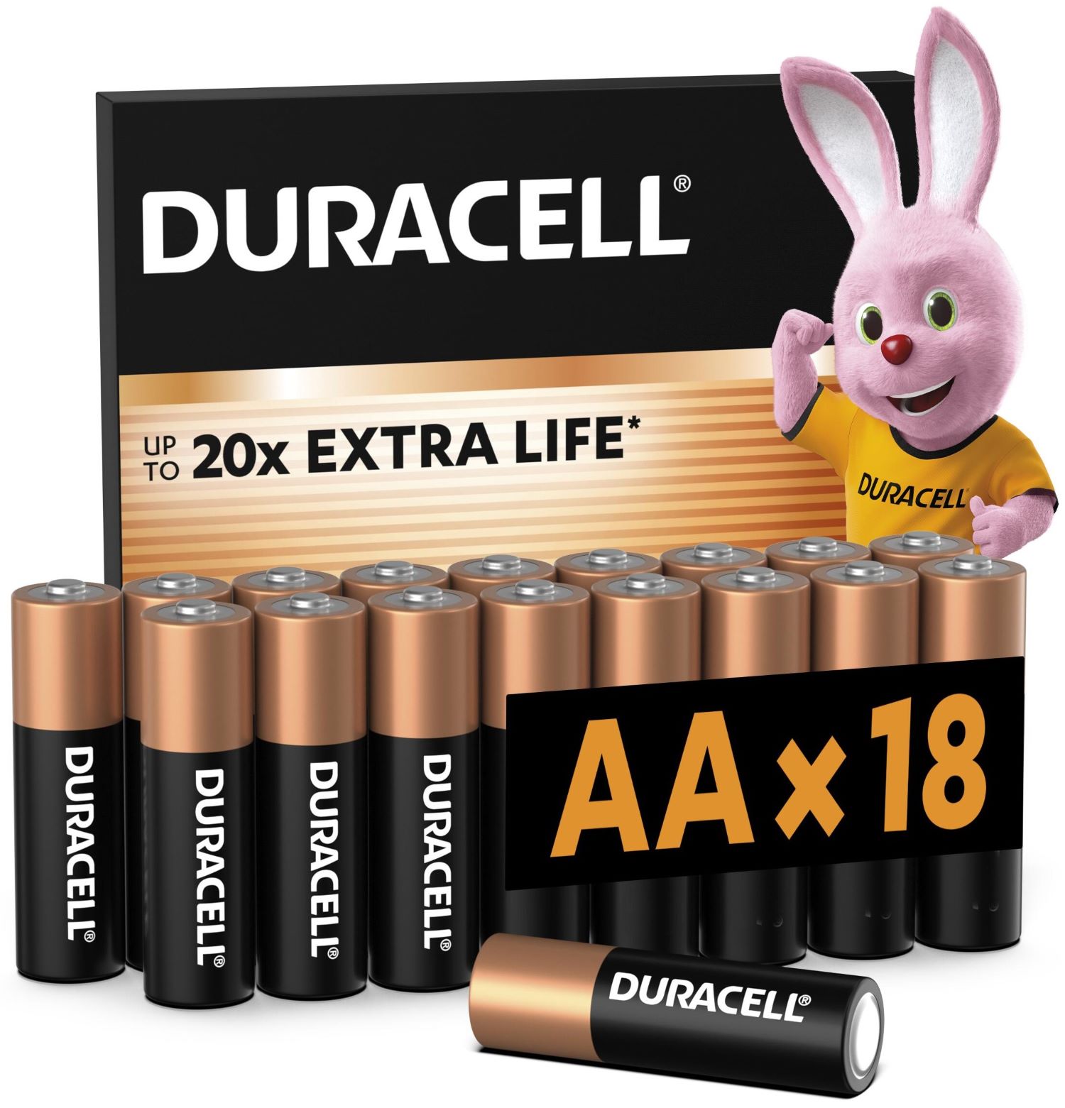Батарейка тип AA Duracell MN1500 (LR06) 1х18 шт. (5002770)