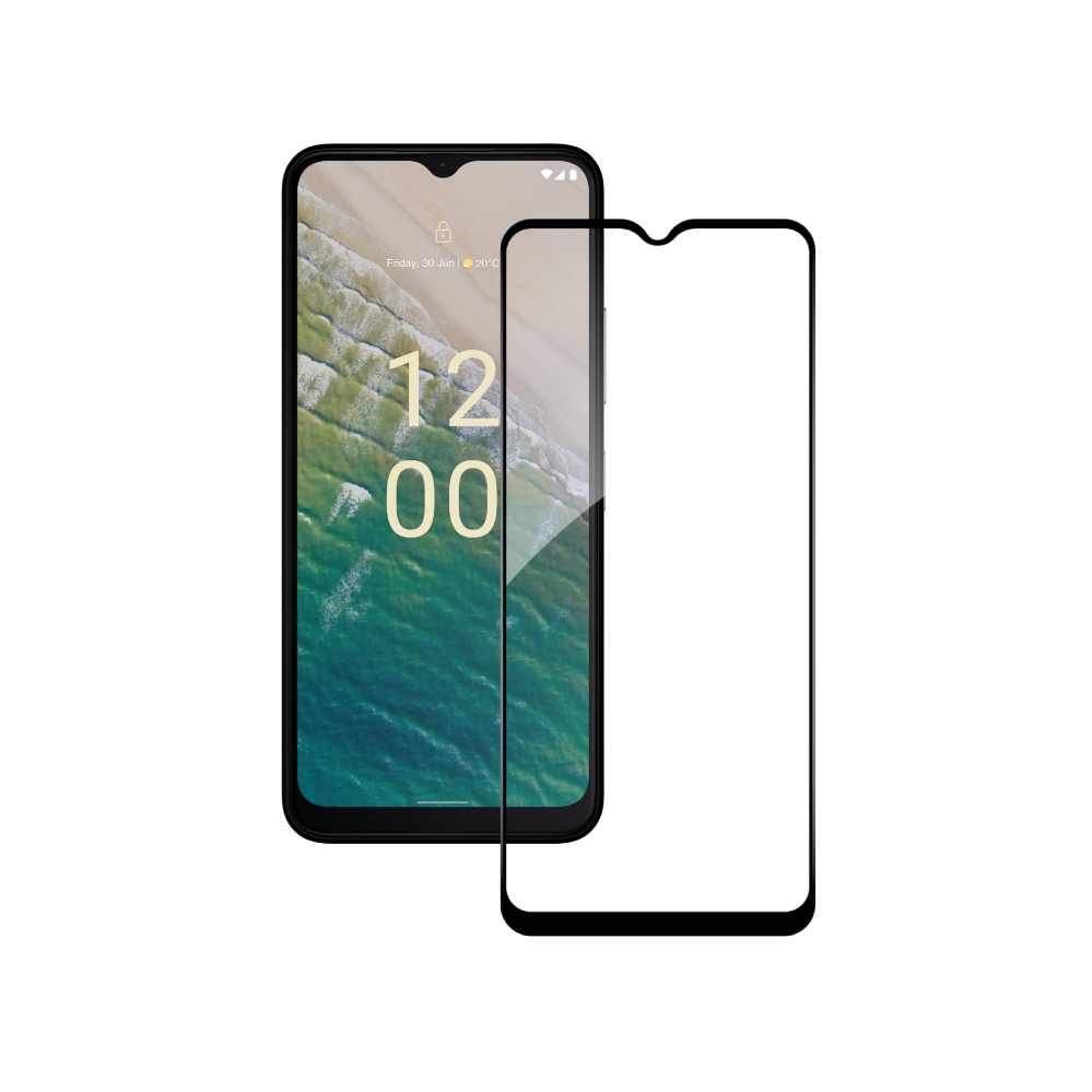 Защитное стекло для смартфона Intaleo Full Glue for Nokia C32 Black (1283126582240) - Фото 1