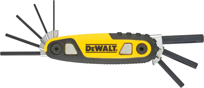 Набір шестигранних ключів DeWALT 1.5, 2, 2.5, 3, 4, 5, 6, 8 мм (DWHT0-70263) - Фото 1