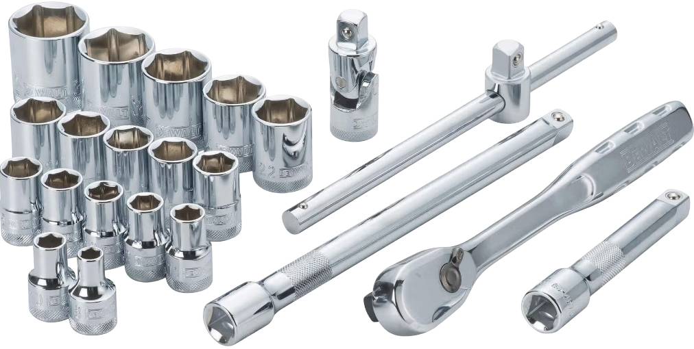Набор торцевых головок DeWALT 1/2" 22 шт. (DWMT19241-1) - Фото 1
