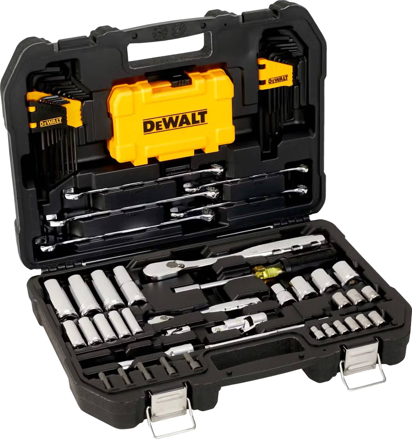 Набор торцевых головок DeWALT 1/4" та 3/8" 89 шт. (DWMT73800-1) - Фото 1