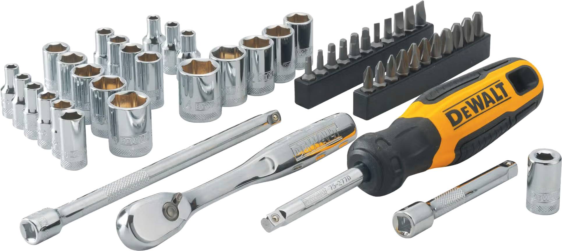 Набор торцевых головок DeWALT 1/4" 50 шт. (DWMT81610-0) - Фото 1