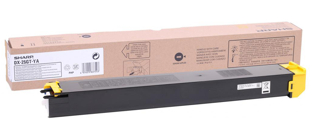 Купити Картридж для лазерних принтерів/БФП Sharp 7k DX25GTYA Yellow - Фото 1 Картридж для лазерних принтерів/БФП Sharp 7k DX25GTYA Yellow - Фото 1