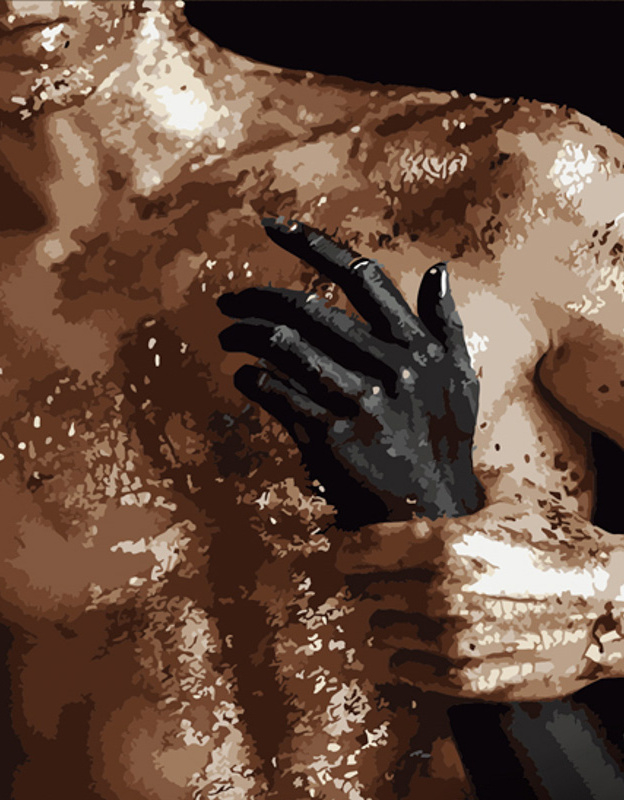 Картина за номерами Strateg Тело в золоте 40х50 см (DY367) - Фото 1