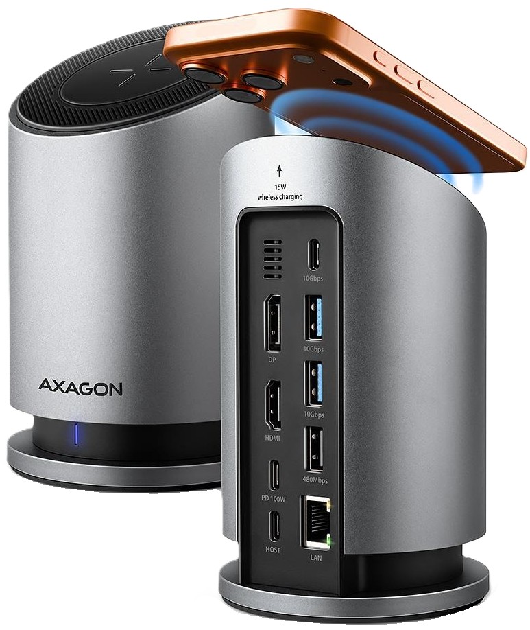 Хаб USB AXAGON USB-C 9IN1 WRL 0.6m (HMC-WL9) - Фото 1