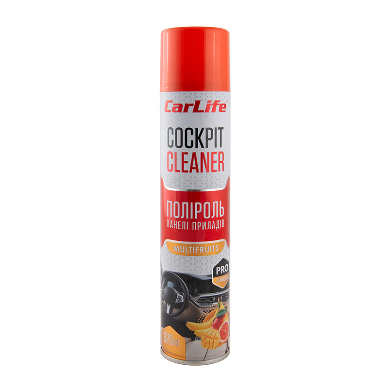 Поліроль для авто CarLife Мультифрукт Cockpit Cleaner 320 ml (CF326) - Фото 1