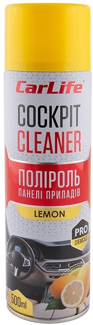 Поліроль для авто CarLife Лимон Cockpit Cleaner 500 ml (CF503) - Фото 1