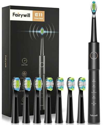 Зубная щетка электрическая Fairywill E11 Black - Фото 1