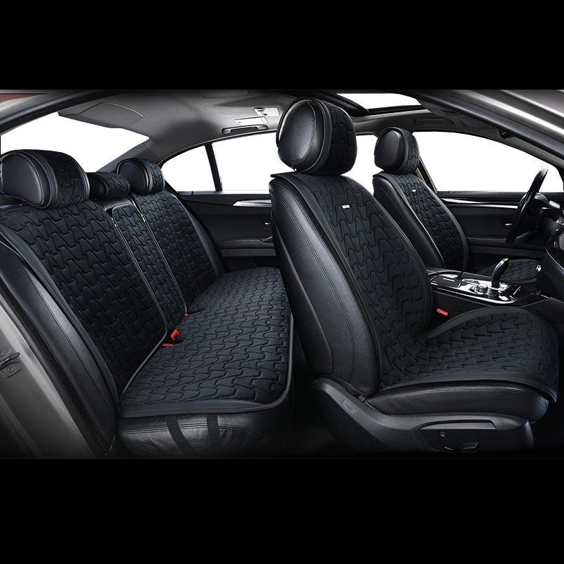 Комплект накидок на сидіння автомобіля Beltex Chicago black (BX85100) - Фото 1