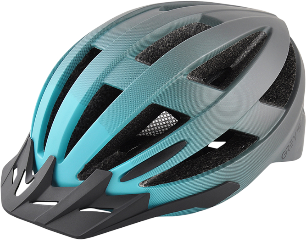 Купити Шолом Grey's розмір L бірюзовий-чорний матовий (GR21324) - Фото 1 Шолом Grey's розмір L бірюзовий-чорний матовий (GR21324) - Фото 1