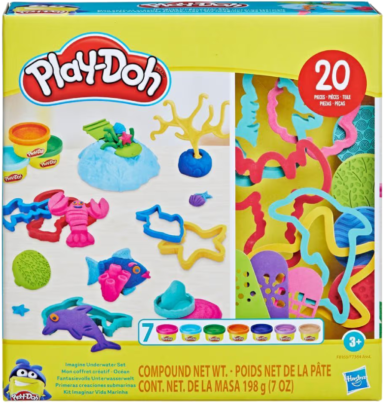 Наборы для лепки Hasbro Play Doh Креативные коллекции IMAGINE UNDERWATER SET (F7384_F8163) - Фото 1