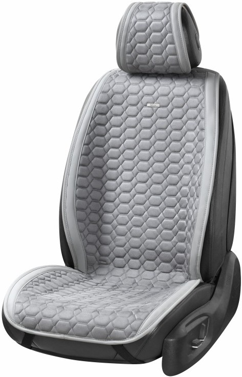 Комплект накидок на сидіння автомобіля Beltex Monte Carlo Grey 2 шт. (BX81250) - Фото 1
