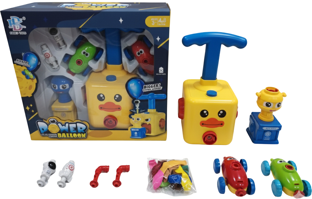 Базовый игровой транспорт для малыша POWER BALLOON аэромобиль с шариками (KB177-3) - Фото 1