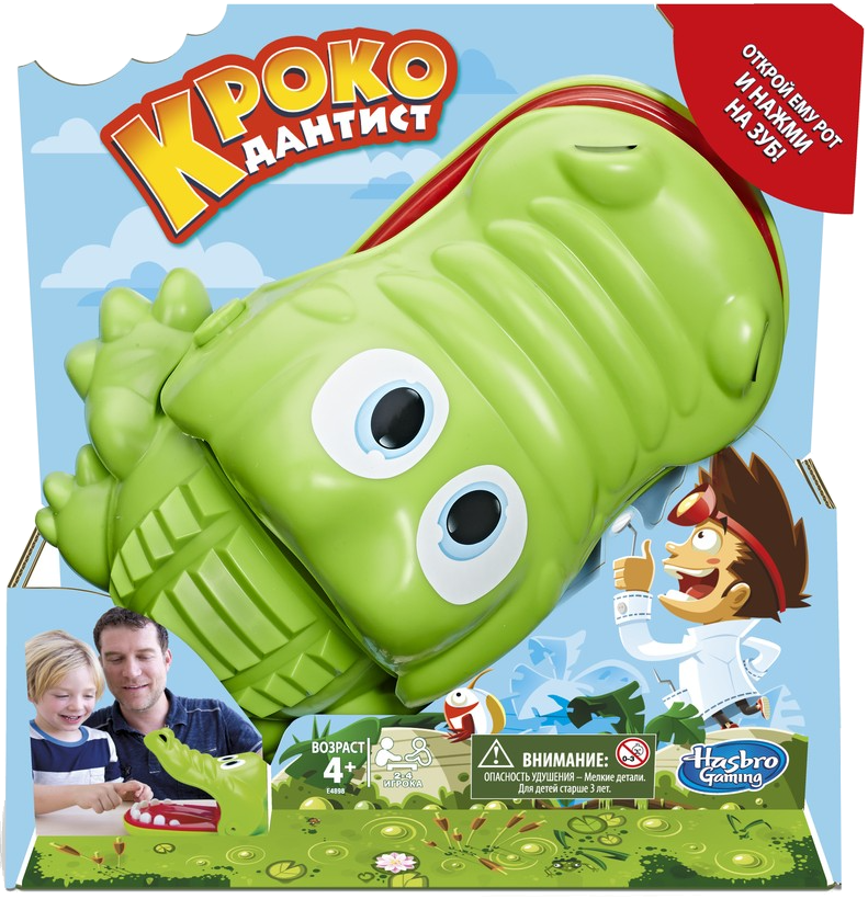 Настільна гра розважальна (5-7 років) Hasbro Кроко Дантист (E4898) - Фото 1