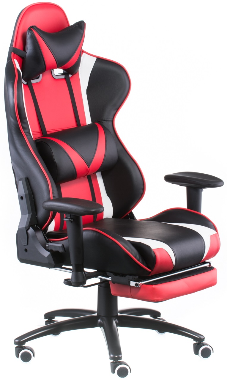 Крісло для геймерів Special4You Extremeracе black/rеd with footrеst (E4947) - Фото 1