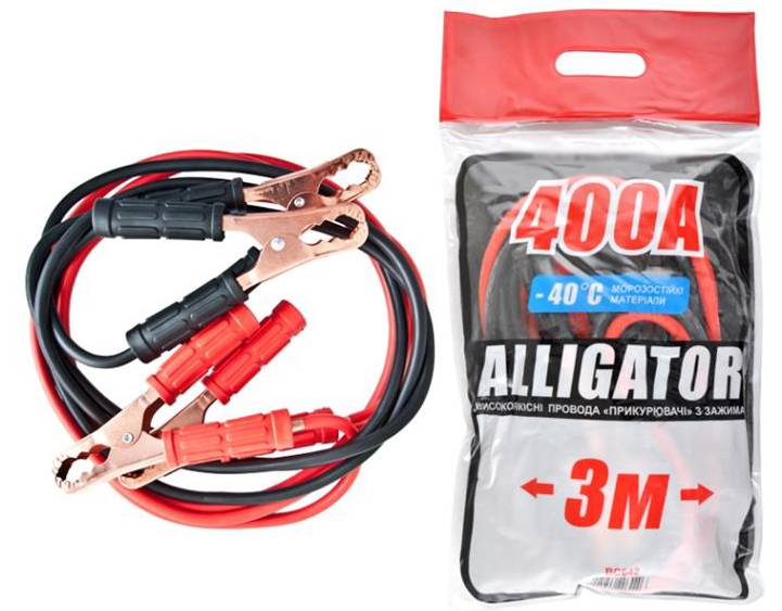 Стартовый провод ALLIGATOR 400А 3м (BC642) - Фото 1