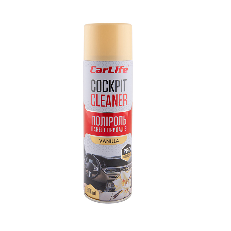 Поліроль для авто CarLife Bаніль Cockpit Cleaner 500 ml (CF502) - Фото 1
