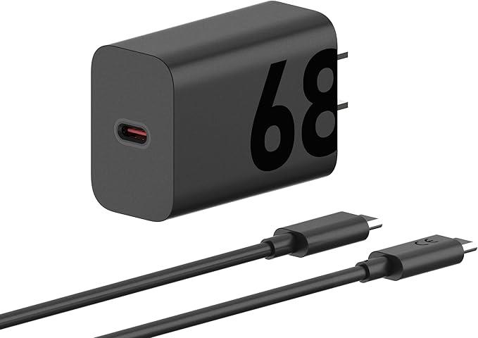 Сетевое зарядное устройство Motorola 68W USB-С +кабель 1m (MC-682N) - Фото 1