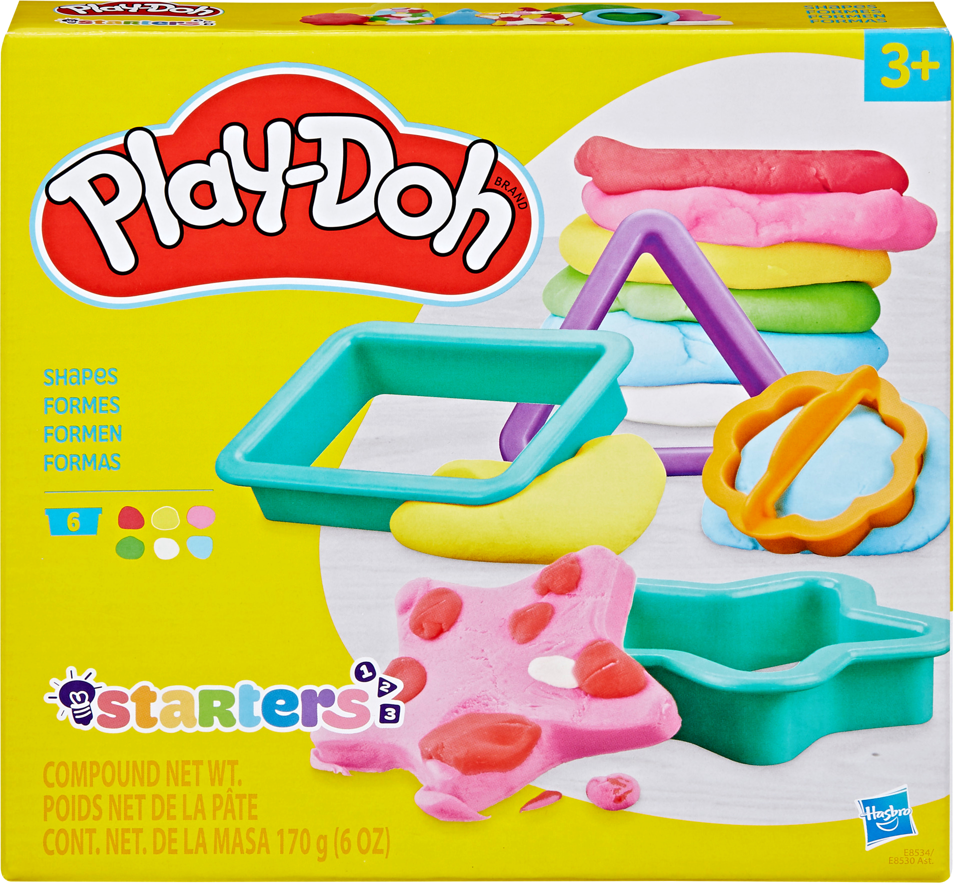 Наборы для лепки Hasbro Основы E8534 Play-Doh FUNDAMENTALS SHAPES (E8530_E8534) - Фото 1