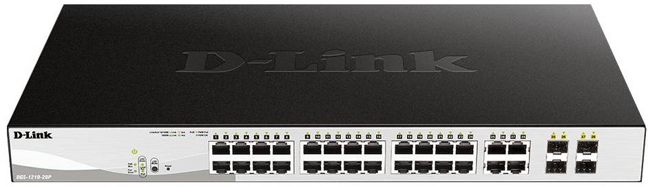 Коммутатор локальной сети (Switch) D-Link DGS-1210-28P/E - Фото 1