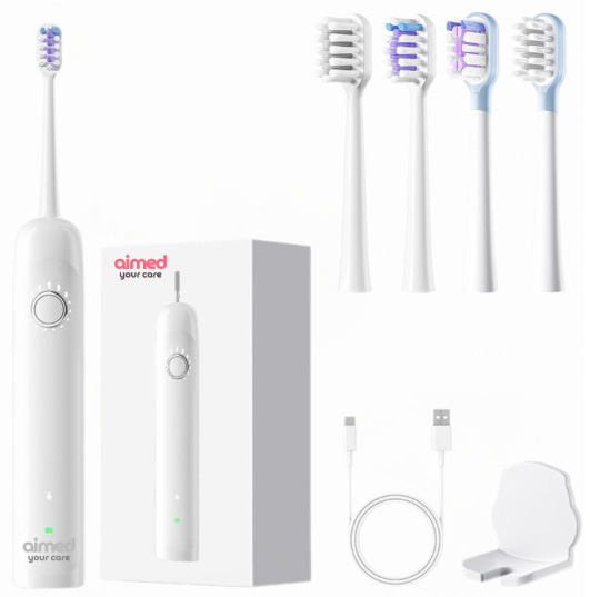 Зубная щетка электрическая AIMED Sonic Spark White (AI-Spark1_wh) - Фото 1
