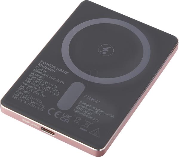 Купити Батарея мобільна Intenso 5000MAH MAG ROSE MW5000 (7344023) - Фото 1 Батарея мобільна Intenso 5000MAH MAG ROSE MW5000 (7344023) - Фото 1