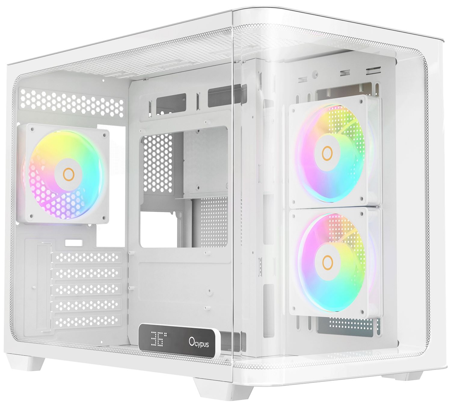 Корпус OCYPUS IOTA C50 WH CURVE ARGB DIGITAL (IOTA-C50-WHD300CD-GL) - Фото 1