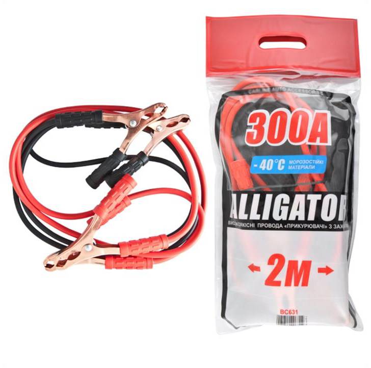 Стартовий дріт ALLIGATOR 300А 2м (BC631) - Фото 1