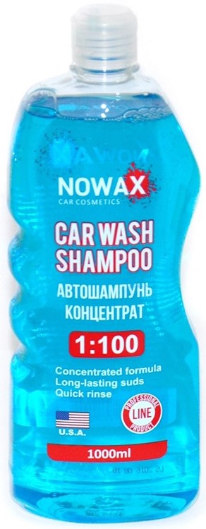 Шампунь для авто NOWAX концентрат 1:100 Car Wash Shampoo 1 л (NX01000) - Фото 1