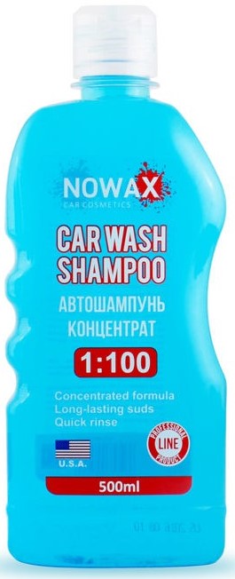 Шампунь для авто NOWAX концентрат 1:100 Car Wash Shampoo 0.5 л (NX00500) - Фото 1