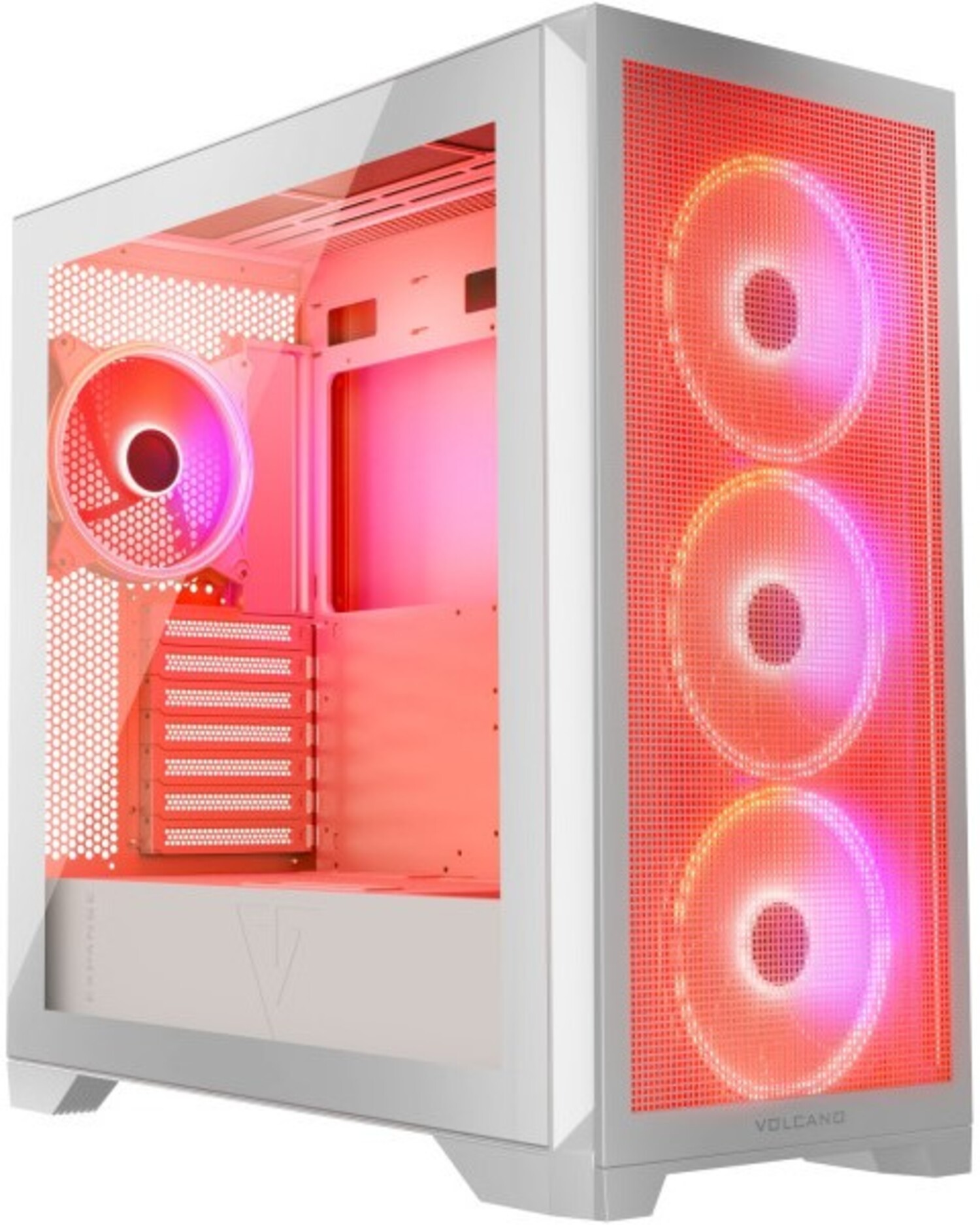 Корпус Modecom VOLCANO EXPANSE S ARGB 4x140mm fans MIDI USB 3.0x2+TYPE-C WHITE без БП (AT-EXPANSE-SG-20-000000) - Фото 1