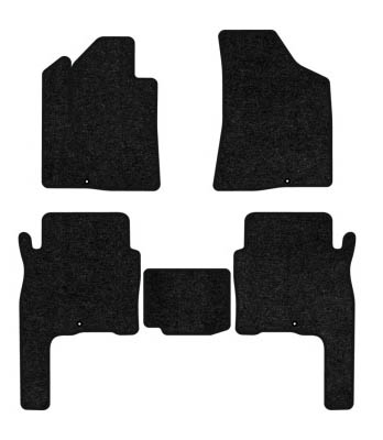 Коврики ворсовые в салон авто EVAtech Standard для Hyundai Santa FE (CM) 5 seats 2006-2010 2 поколение SUV Korea черный кант HY33308CVK5KD4VEB - Фото 1