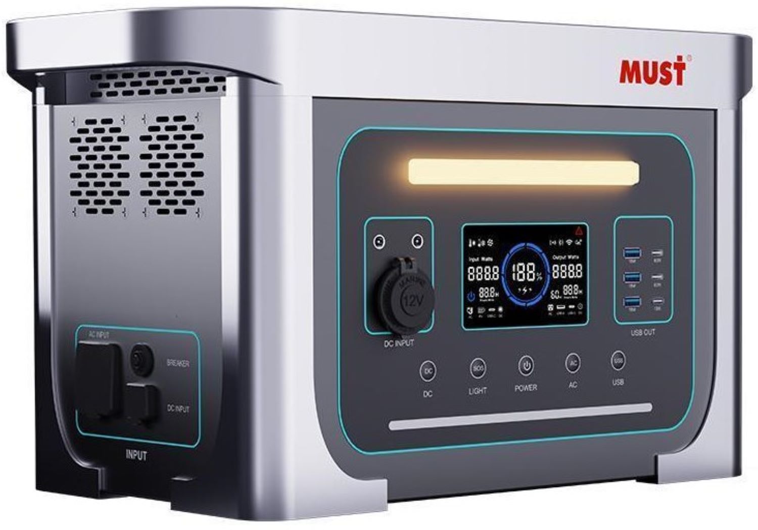 Зарядная станция универсальная Must EM181-EM1024S (1000W, 1280 Вт/ч) - Фото 1