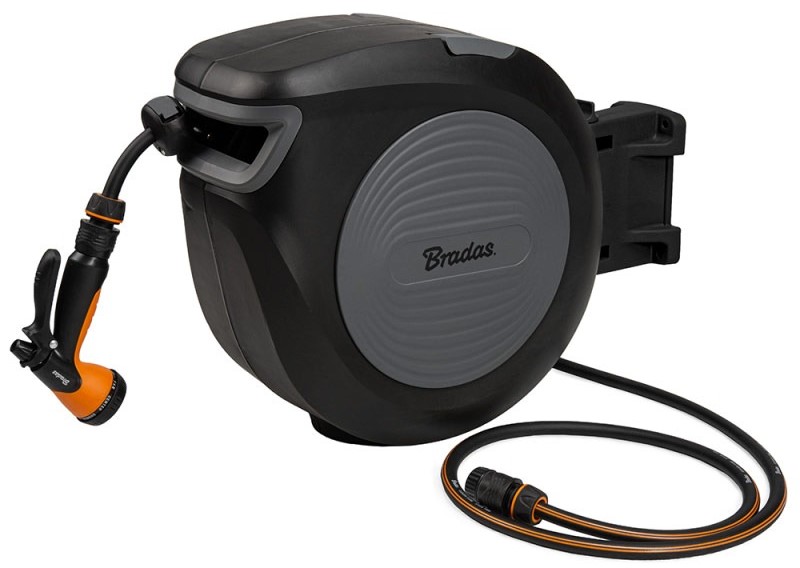 Катушка для шланга BRADAS BLACK LINE 1/2" 30 м и аксессуары (ECO-W1B30) - Фото 1
