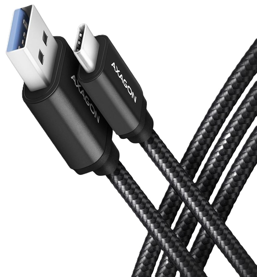 Кабель синхронизации данных AXAGON USB-C TO USB3.2 1m (BUCM3-AM10AB) - Фото 1